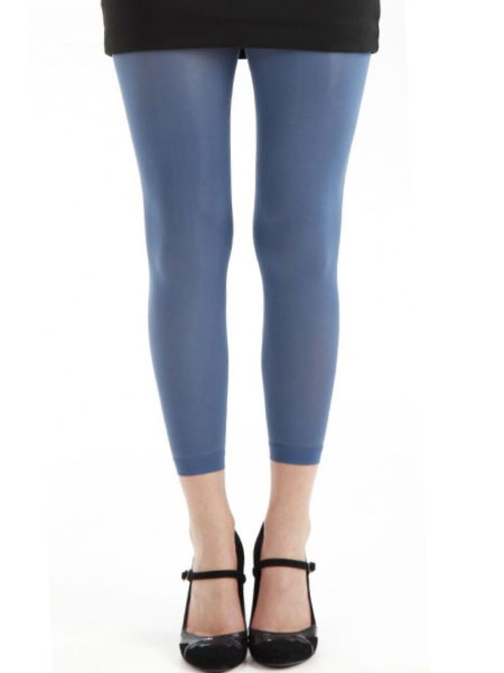 Denim Opaque Footless Tights for Women
